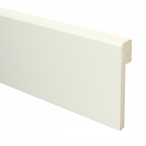 MDF Renovatieplint klassiek 120x22 voorgel. RAL 9010