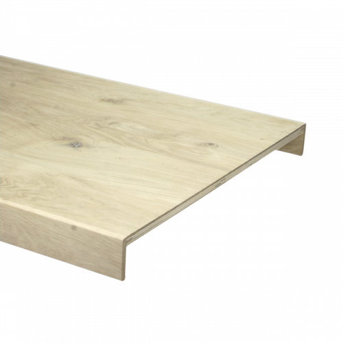 Trede rustiek eiken onb. 138x57 cm (2x neus 6 cm)